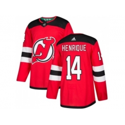 New Jersey Devils #14 Adam Henrique Red Home Authentic Stitched NHL Jersey
