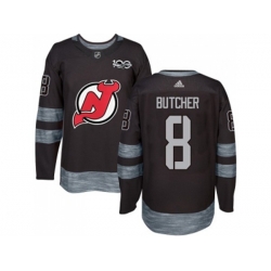 New Jersey Devils #8 Will Butcher Black 1917-2017 100th Anniversary Stitched NHL Jersey