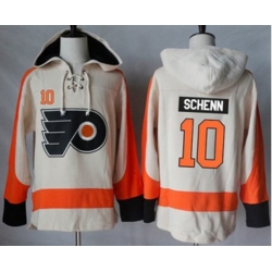 Philadelphia Flyers #10 Brayden Schenn Cream Sawyer Hooded Sweatshirt Stitched NHL Jersey Philadelphia Flyers #10 Brayden Schenn Cream Sawyer Hooded Sweatshirt Stitched NHL Jersey