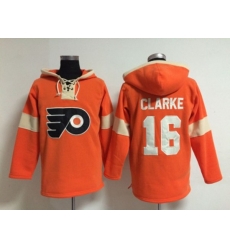 Philadelphia Flyers #16 Bobby Clarke Orange jerseys (pullover hooded sweatshirt)