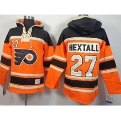 Philadelphia Flyers #27 Ron Hextall Orange Stitched NHL Sawyer Hooded Sweatshirt Wholesale Cheap Philadelphia Flyers #27 Ron Hextall Orange Stitched NHL Sawyer Hooded Sweatshirt Wholesale Cheap