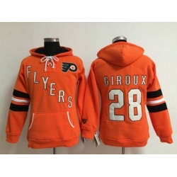 Philadelphia Flyers #28 Claude Giroux Orange jerseys (pullover hooded sweatshirt) Philadelphia Flyers #28 Claude Giroux Orange jerseys (pullover hooded sweatshirt)