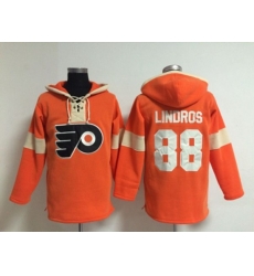 Philadelphia Flyers #88 Eric Lindros Orange jerseys (pullover hooded sweatshirt)