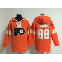 Philadelphia Flyers #88 Eric Lindros Orange jerseys (pullover hooded sweatshirt) Philadelphia Flyers #88 Eric Lindros Orange jerseys (pullover hooded sweatshirt)