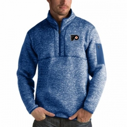 Philadelphia Flyers Antigua Fortune Quarter-Zip Pullover Jacket Blue Philadelphia Flyers Antigua Fortune Quarter-Zip Pullover Jacket Blue