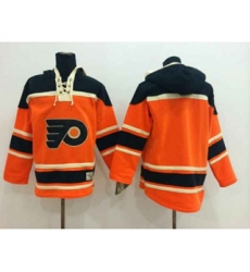 Philadelphia Flyers blank orange-black[pullover hooded sweatshirt]
