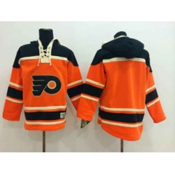Philadelphia Flyers blank orange-black[pullover hooded sweatshirt]
