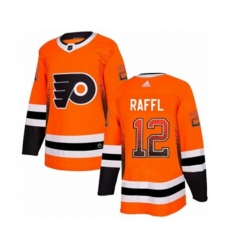 Adidas Philadelphia Flyers #12 Michael Raffl Authentic Orange Drift Fashion NHL Jersey
