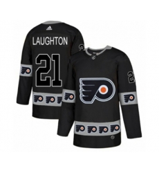 Adidas Philadelphia Flyers #21 Scott Laughton Authentic Black Team Logo Fashion NHL Jersey