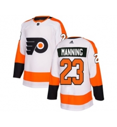 Adidas Philadelphia Flyers #23 Brandon Manning Authentic White Away NHL Jersey