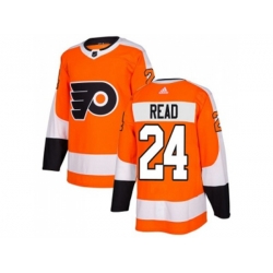 Adidas Philadelphia Flyers #24 Matt Read Orange Home Authentic Stitched NHL Jersey