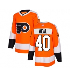 Adidas Philadelphia Flyers #40 Jordan Weal Premier Orange Home NHL Jersey