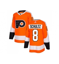 Adidas Philadelphia Flyers #8 Dave Schultz Orange Home Authentic Stitched NHL Jersey