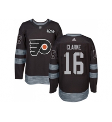Philadelphia Flyers #16 Bobby Clarke Black 1917-2017 100th Anniversary Stitched NHL Jersey