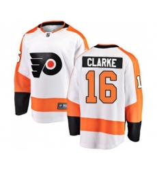 Philadelphia Flyers #16 Bobby Clarke Fanatics Branded White Away Breakaway NHL Jersey