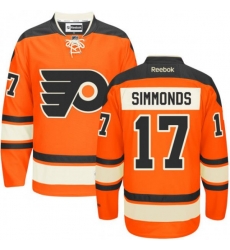 Philadelphia Flyers #17 Wayne Simmonds Premier Orange New Third NHL Jersey