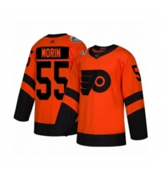 Philadelphia Flyers #55 Samuel Morin Authentic Orange 2019 Stadium Series Hockey Jersey