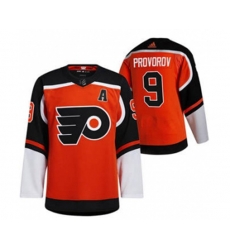 Philadelphia Flyers #9 Ivan Provorov Orange Stitched Hockey Jersey