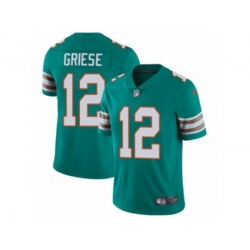 Miami Dolphins #12 Bob Griese Vapor Untouchable Limited Aqua Green Alternate NFL Jersey Miami Dolphins #12 Bob Griese Vapor Untouchable Limited Aqua Green Alternate NFL Jersey