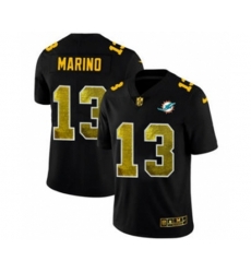 Miami Dolphins #13 Dan Marino Black Golden Sequin Vapor Limited Football Jersey