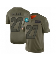 Miami Dolphins #27 Kalen Ballage Limited Camo 2019 Salute to Service Football Jersey
