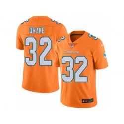 Miami Dolphins #32 Kenyan Drake Limited Orange Rush NFL Jersey Miami Dolphins #32 Kenyan Drake Limited Orange Rush NFL Jersey