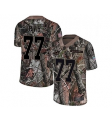 Miami Dolphins #77 Jesse Davis Limited Camo Rush Realtree Football Jersey