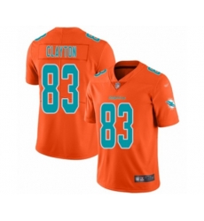 Miami Dolphins #83 Mark Clayton Limited Orange Inverted Legend Football Jersey
