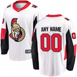 Ottawa Senators Fanatics Branded White Away Breakaway Custom Jersey
