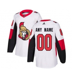Ottawa Senators Personalized White Road Hockey Custom Jersey
