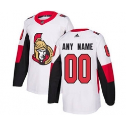 Ottawa Senators Personalized White Road Hockey Custom Jersey