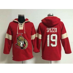 Ottawa Senators #19 Jason Spezza Red Hooded Nhl Jersey