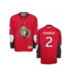 Ottawa Senators #2 Dion Phaneuf Authentic Red Home NHL Jersey