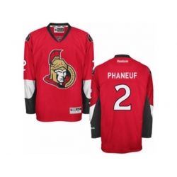 Ottawa Senators #2 Dion Phaneuf Authentic Red Home NHL Jersey