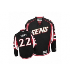 Ottawa Senators #22 Chris Kelly Authentic Black Third NHL Jersey