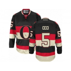 Ottawa Senators #5 Cody Ceci Authentic Black New Third NHL Jersey