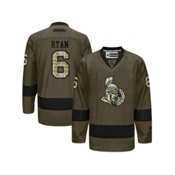 Ottawa Senators #6 Bobby Ryan Green Salute to Service Stitched NHL Jersey