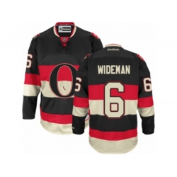 Ottawa Senators #6 Chris Wideman Authentic Black New Third NHL Jersey