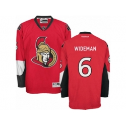 Ottawa Senators #6 Chris Wideman Authentic Red Home NHL Jersey
