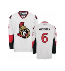 Ottawa Senators #6 Chris Wideman Authentic White Away NHL Jersey