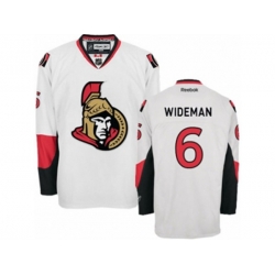Ottawa Senators #6 Chris Wideman Authentic White Away NHL Jersey