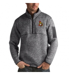 Ottawa Senators Antigua Fortune Quarter-Zip Pullover Jacket Black