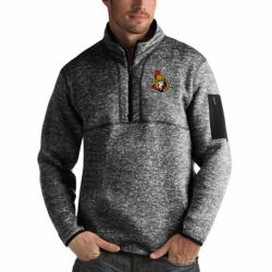 Ottawa Senators Antigua Fortune Quarter-Zip Pullover Jacket Charcoal Ottawa Senators Antigua Fortune Quarter-Zip Pullover Jacket Charcoal