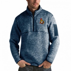 Ottawa Senators Antigua Fortune Quarter-Zip Pullover Jacket Royal Ottawa Senators Antigua Fortune Quarter-Zip Pullover Jacket Royal