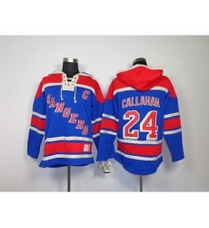 New York Rangers #24 Kaapo callahan blue[pullover hooded sweatshirt patch C]
