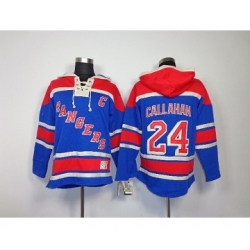 New York Rangers #24 Kaapo callahan blue[pullover hooded sweatshirt patch C]