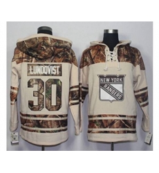 New York Rangers #30 Henrik Lundqvist Cream Camo Stitched NHL Jersey