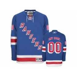 New York Rangers Custom jersey blue home man hockey