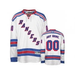 New York Rangers Custom jersey white road man hockey