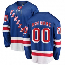 New York Rangers Fanatics Branded Blue Home Breakaway Custom Jersey